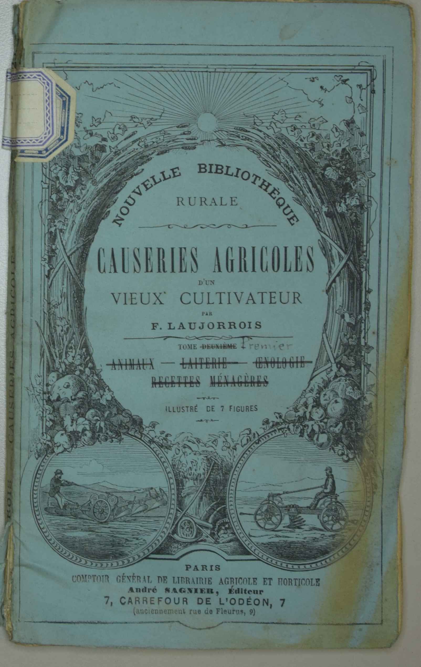 Causeries agricoles d'un vieux cultivateur, tome I