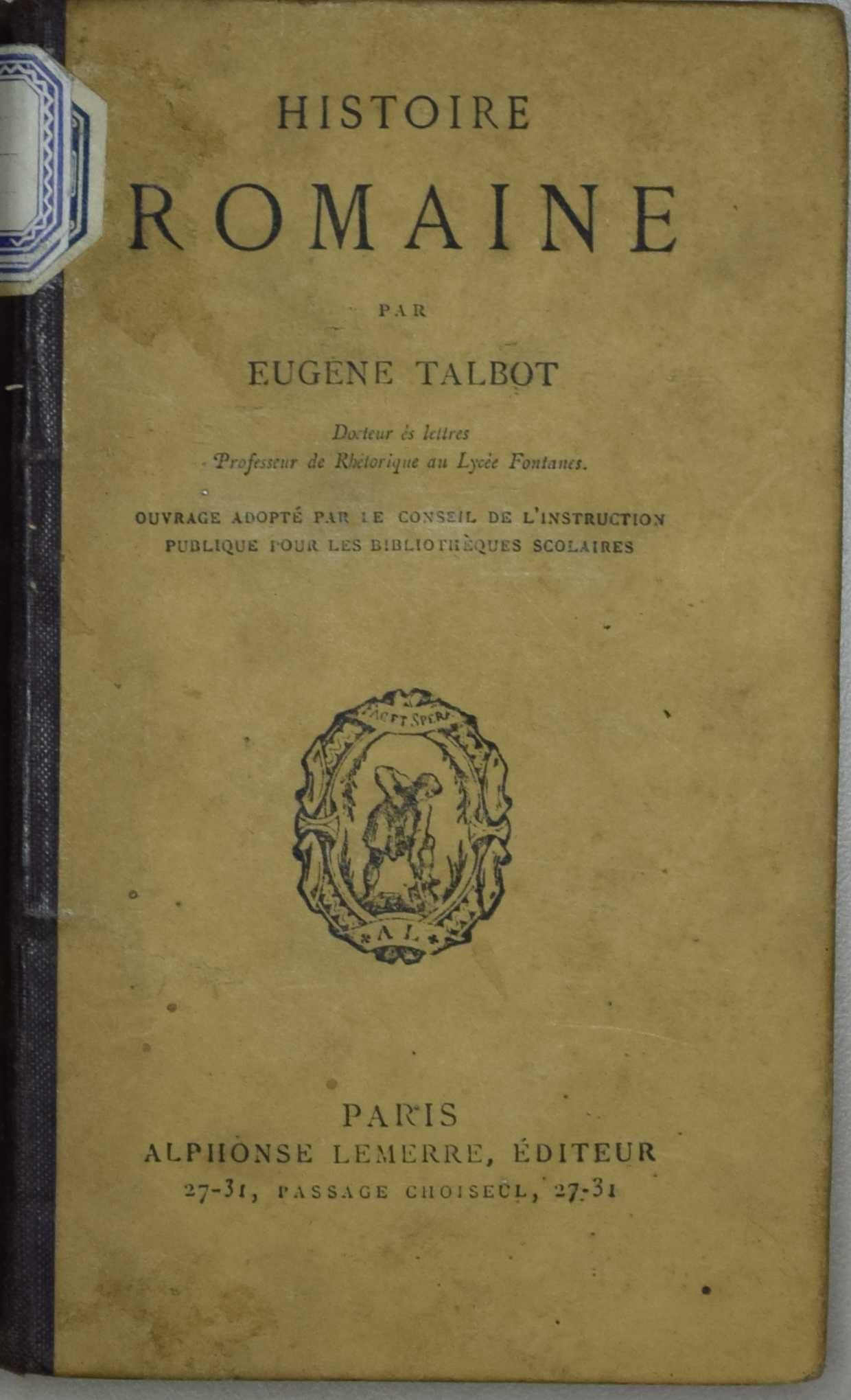 Histoire romaine par Eugène Talbot