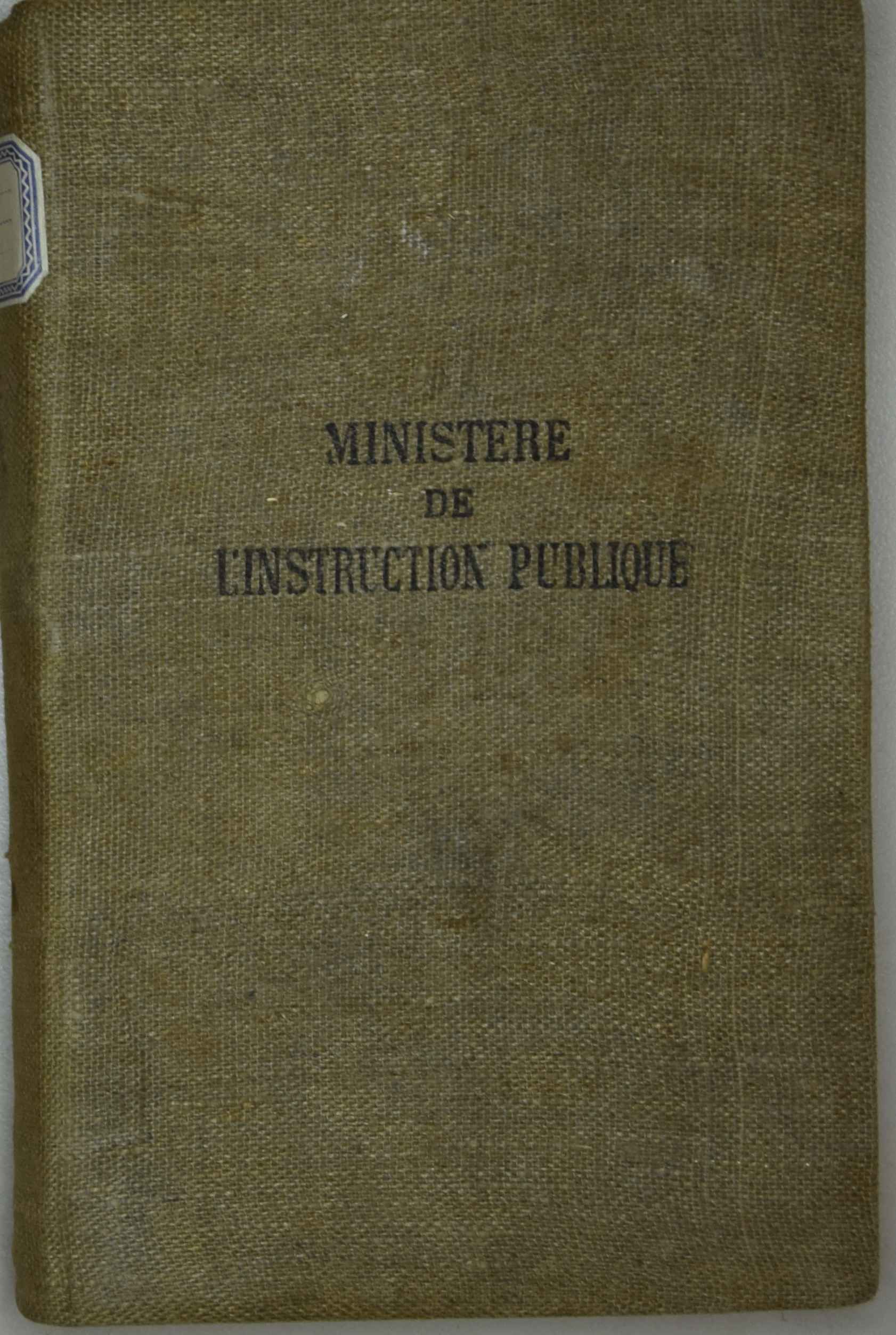 Ministère de l'instruction publique