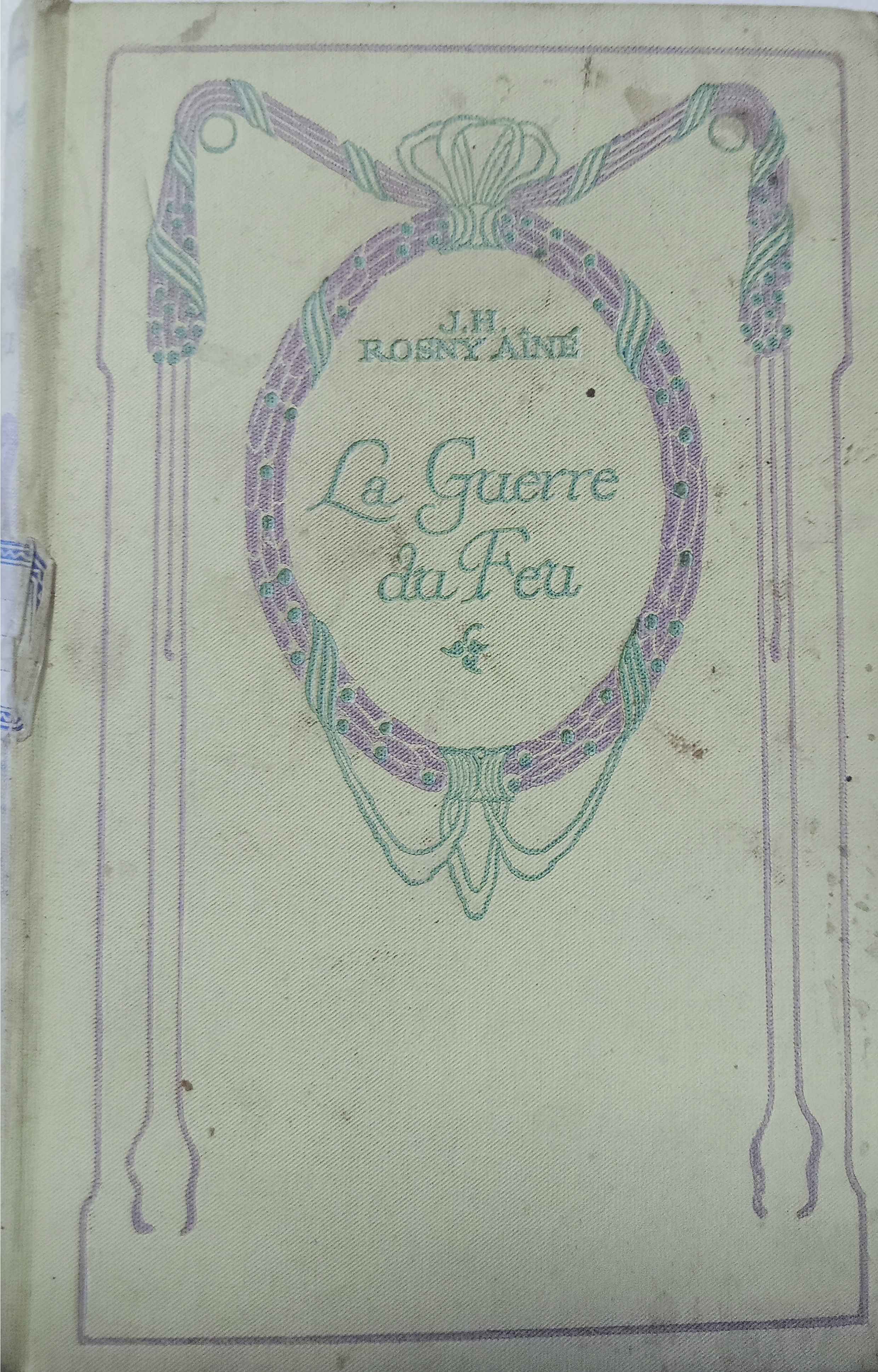 Plat de devant de l'ouvrage : La Guerre du Feu