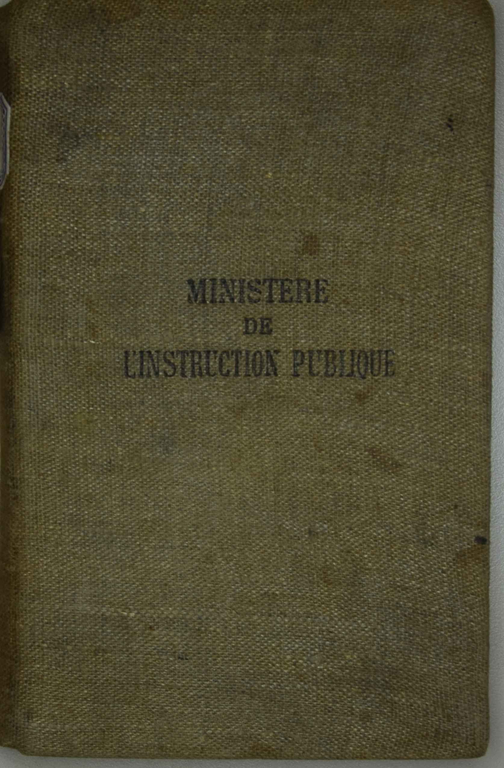 Ministère de l'instruction publique