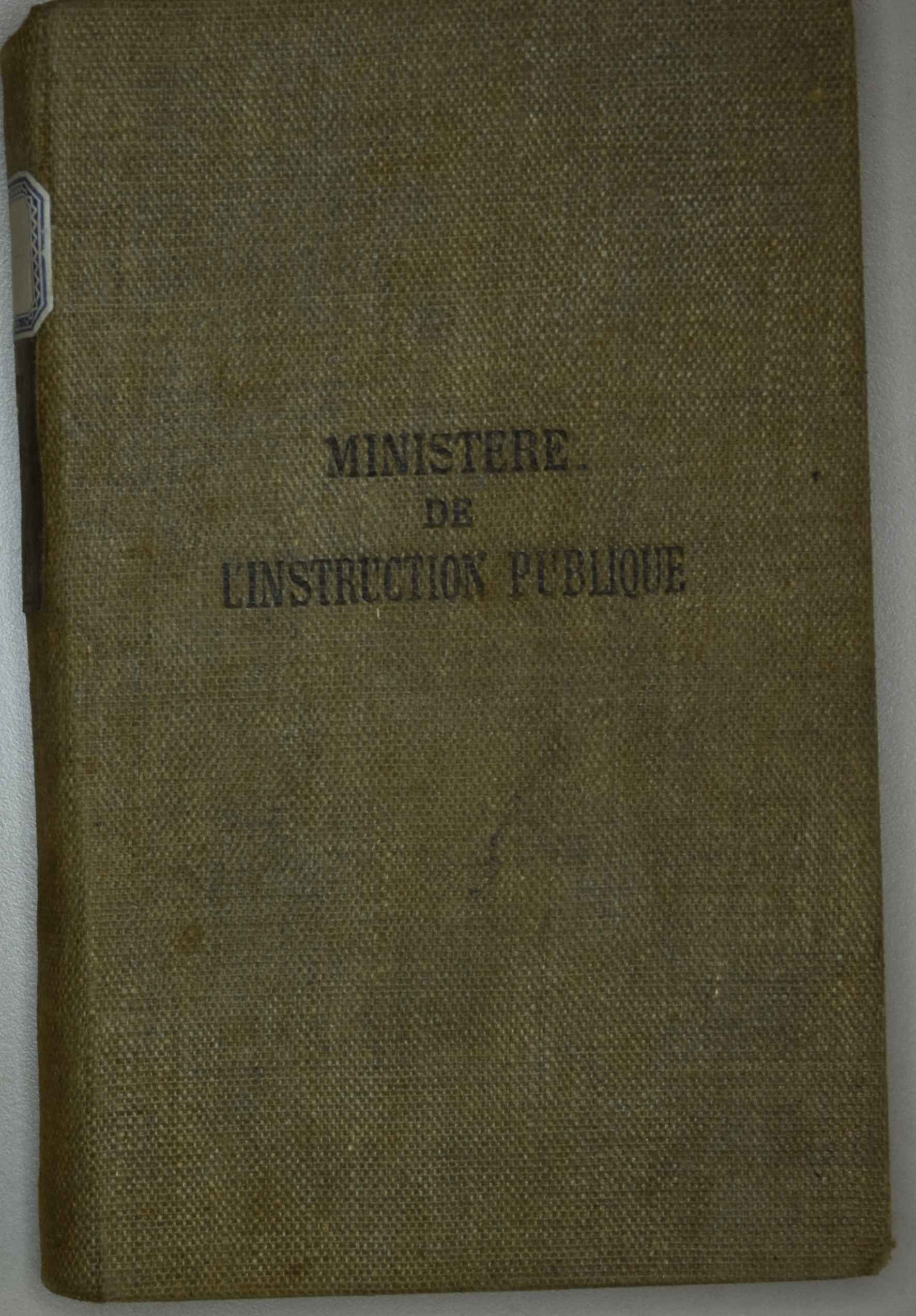 Ministère de l'instruction publique